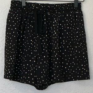 Black and White Polka Dot Women's Shorts